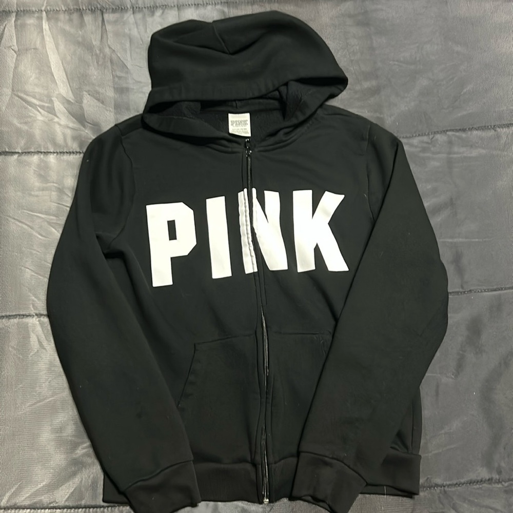 Girls PINK black hoodie. Small